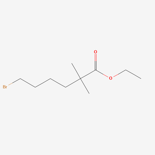 ethyl 6-bromo-2,2-dimethylhexanoate (CAS: 78712-62-6) - Chemical Structure and Molecular Formula 