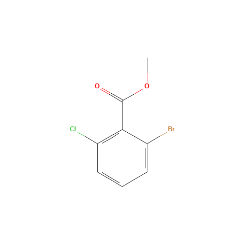 methyl 2-bromo-6-chlorobenzoate (CAS: 685892-23-3) - Chemical Structure and Molecular Formula 