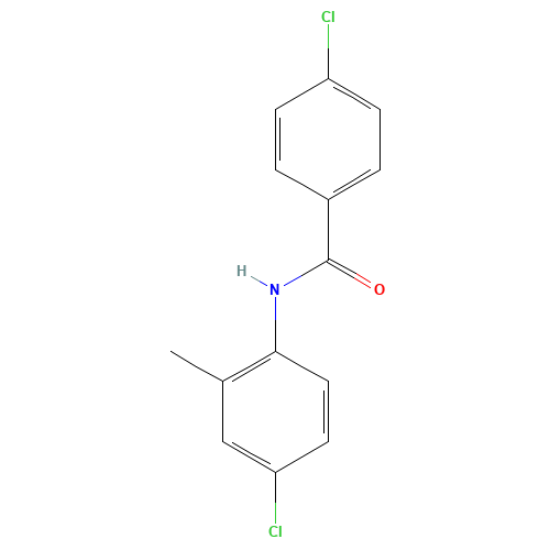 4-chloro-N-(4-chloro-2-methylphenyl)benzamide (CAS: 99273-17-3) - Chemical Structure and Molecular Formula 