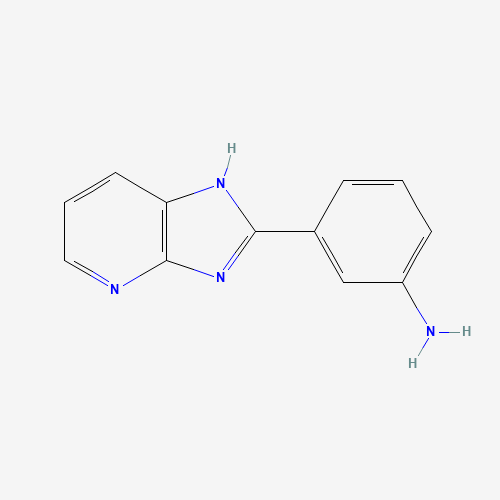3-(1H-imidazo[4,5-b]pyridin-2-yl)aniline (CAS: 116489-65-7) - Chemical Structure and Molecular Formula 