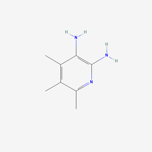 4,5,6-trimethylpyridine-2,3-diamine (CAS: 98427-08-8) - Chemical Structure and Molecular Formula 