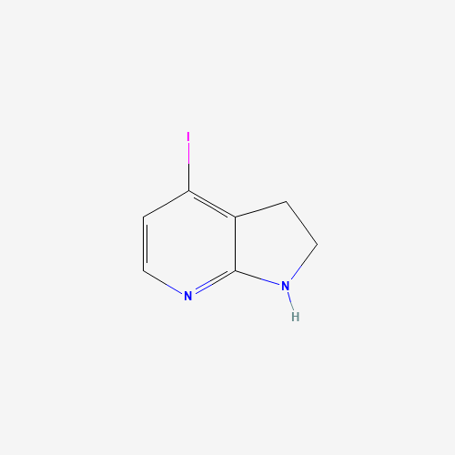 4-iodo-2,3-dihydro-1H-pyrrolo[2,3-b]pyridine (CAS: 945600-09-9) - Chemical Structure and Molecular Formula 
