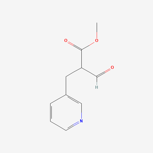 methyl 2-formyl-3-pyridin-3-ylpropanoate (CAS: 1233560-92-3) - Chemical Structure and Molecular Formula 
