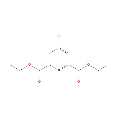 diethyl 4-bromopyridine-2,6-dicarboxylate (CAS: 112776-83-7) - Chemical Structure and Molecular Formula 
