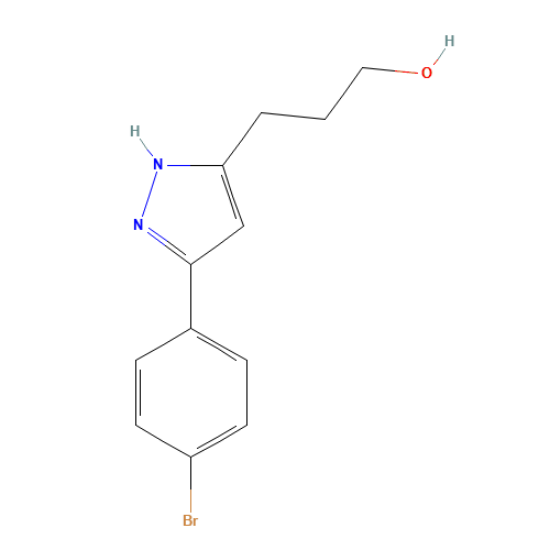 3-[3-(4-bromophenyl)-1H-pyrazol-5-yl]propan-1-ol (CAS: 125161-02-6) - Related Chemical Product