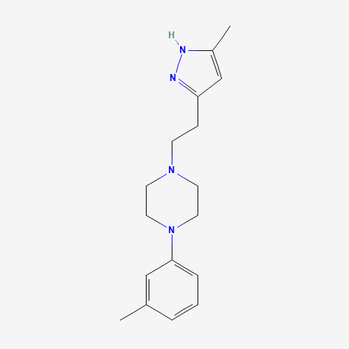 1-(3-methylphenyl)-4-[2-(5-methyl-1H-pyrazol-3-yl)ethyl]piperazine (CAS: 20326-13-0) - Related Chemical Product