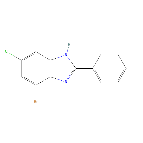 4-bromo-6-chloro-2-phenyl-1H-benzimidazole (CAS: 16429-41-7) - Related Chemical Product