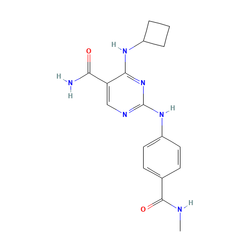 4-(cyclobutylamino)-2-[4-(methylcarbamoyl)anilino]pyrimidine-5-carboxamide (CAS: 1198302-42-9) - Related Chemical Product