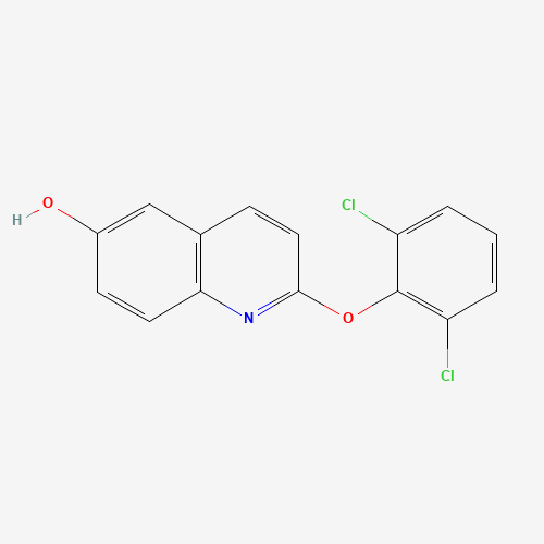2-(2,6-dichlorophenoxy)quinolin-6-ol (CAS: 623147-06-8) - Chemical Structure and Molecular Formula 