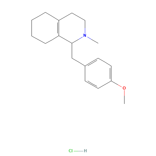 1-[(4-methoxyphenyl)methyl]-2-methyl-3,4,5,6,7,8-hexahydro-1H-isoquinoline;hydrochloride (CAS: 95422-34-7) - Related Chemical Product