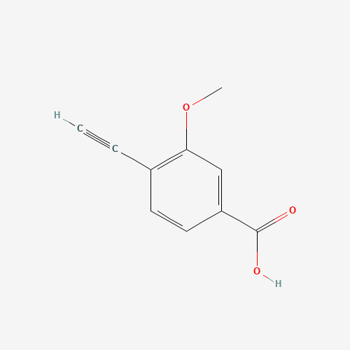 4-ethynyl-3-methoxybenzoic acid (CAS: 1270964-89-0) - Chemical Structure and Molecular Formula 