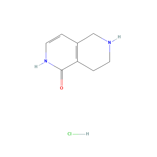 5,6,7,8-tetrahydro-2H-2,6-naphthyridin-1-one;hydrochloride (CAS: 1201785-01-4) - Chemical Structure and Molecular Formula 