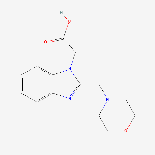 2-[2-(morpholin-4-ylmethyl)benzimidazol-1-yl]acetic acid (CAS: 886851-65-6) - Related Chemical Product