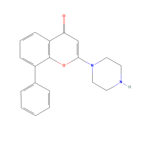 8-phenyl-2-piperazin-1-ylchromen-4-one (CAS: 154447-38-8) - Related Chemical Product