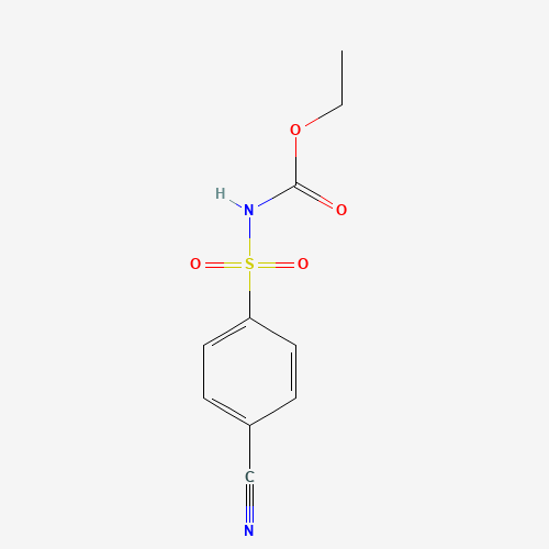 ethyl N-(4-cyanophenyl)sulfonylcarbamate (CAS: 227327-16-4) - Chemical Structure and Molecular Formula 