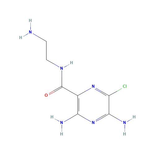 3,5-diamino-N-(2-aminoethyl)-6-chloropyrazine-2-carboxamide (CAS: 87663-03-4) - Related Chemical Product
