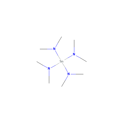 N-methyl-N-[tris(dimethylamino)stannyl]methanamine (CAS: 1066-77-9) - Chemical Structure and Molecular Formula 