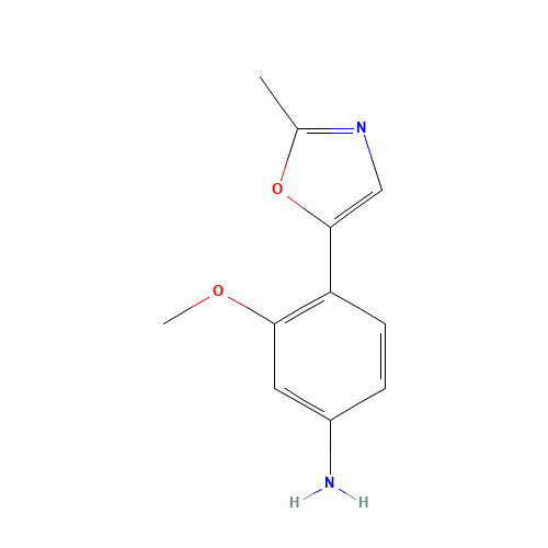 3-methoxy-4-(2-methyl-1,3-oxazol-5-yl)aniline (CAS: 568556-28-5) - Related Chemical Product