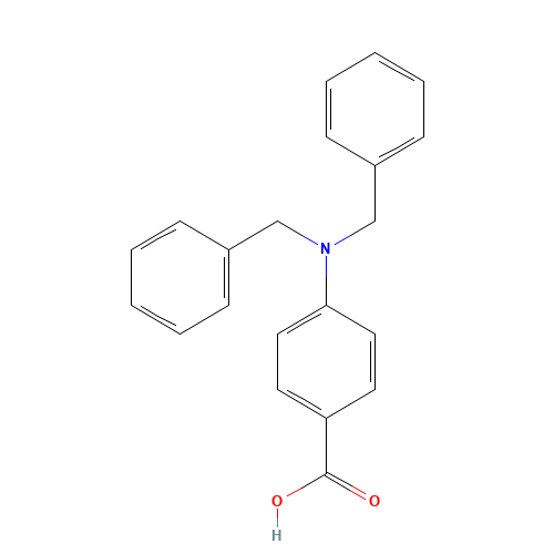 4-(dibenzylamino)benzoic acid (CAS: 71275-35-9) - Chemical Structure and Molecular Formula 