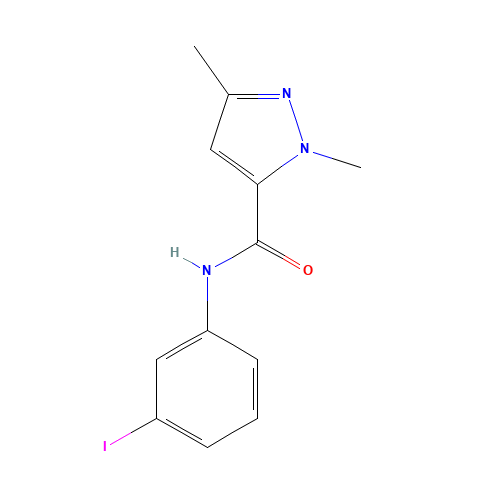 N-(3-iodophenyl)-2,5-dimethylpyrazole-3-carboxamide (CAS: 1027730-66-0) - Related Chemical Product