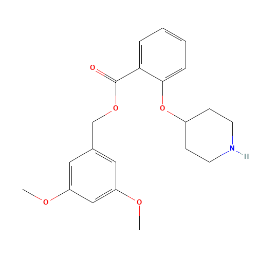 (3,5-dimethoxyphenyl)methyl 2-piperidin-4-yloxybenzoate (CAS: 1443208-40-9) - Related Chemical Product