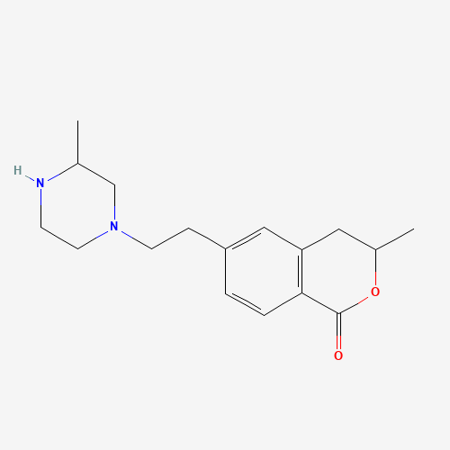 3-methyl-6-[2-(3-methylpiperazin-1-yl)ethyl]-3,4-dihydroisochromen-1-one (CAS: 1374572-76-5) - Related Chemical Product