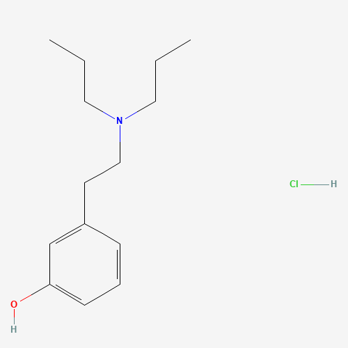 3-[2-(dipropylamino)ethyl]phenol;hydrochloride (CAS: 79412-65-0) - Chemical Structure and Molecular Formula 
