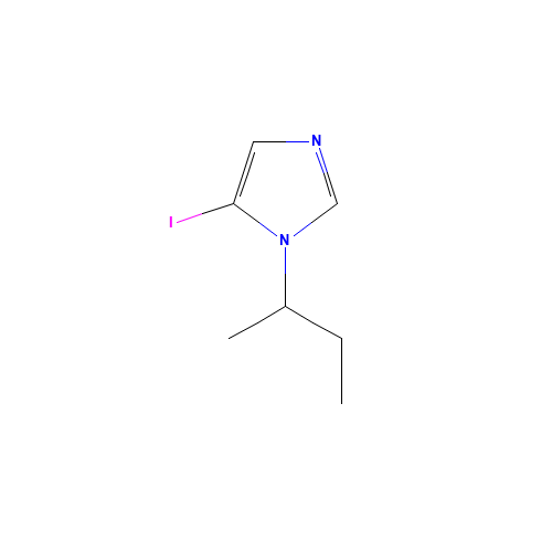 1-butan-2-yl-5-iodoimidazole (CAS: 1450739-56-6) - Chemical Structure and Molecular Formula 