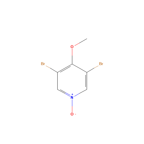 3,5-dibromo-4-methoxy-1-oxidopyridin-1-ium (CAS: 650140-84-4) - Chemical Structure and Molecular Formula 