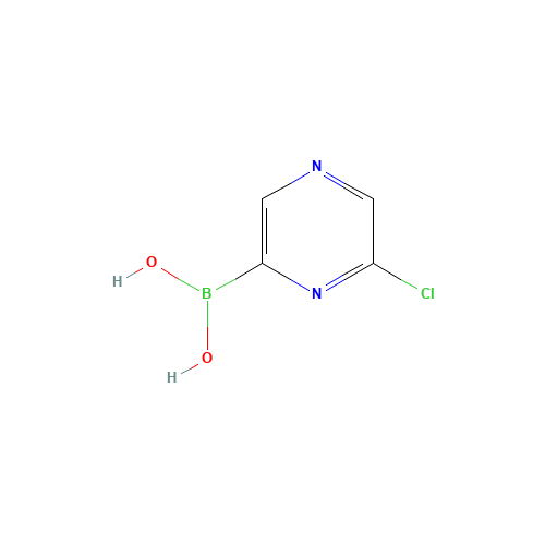 (6-chloropyrazin-2-yl)boronic acid (CAS: 1310404-64-8) - Chemical Structure and Molecular Formula 
