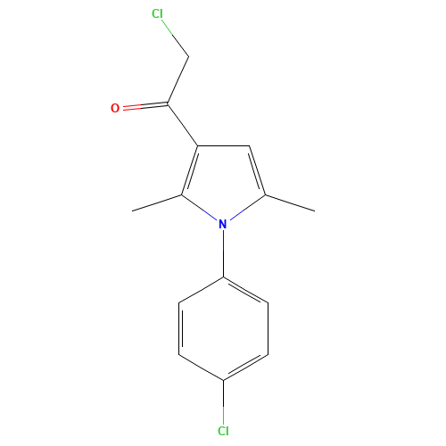 2-chloro-1-[1-(4-chlorophenyl)-2,5-dimethylpyrrol-3-yl]ethanone (CAS: 571159-05-2) - Related Chemical Product