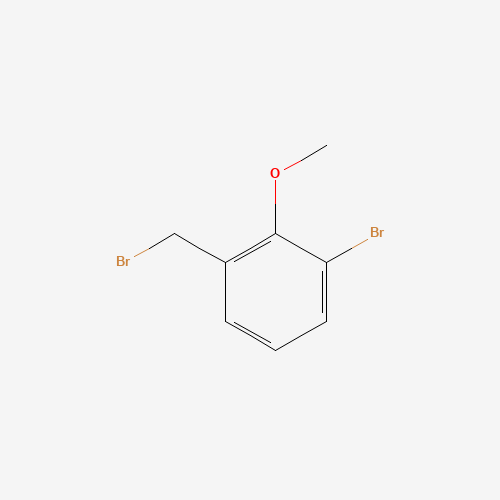 1-bromo-3-(bromomethyl)-2-methoxybenzene (CAS: 1177558-47-2) - Chemical Structure and Molecular Formula 