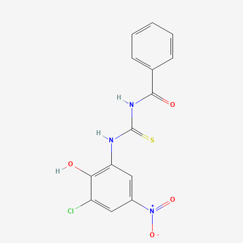 N-[(3-chloro-2-hydroxy-5-nitrophenyl)carbamothioyl]benzamide (CAS: 53501-41-0) - Related Chemical Product