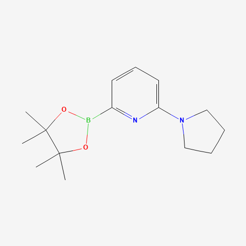2-pyrrolidin-1-yl-6-(4,4,5,5-tetramethyl-1,3,2-dioxaborolan-2-yl)pyridine (CAS: 1401350-36-4) - Related Chemical Product