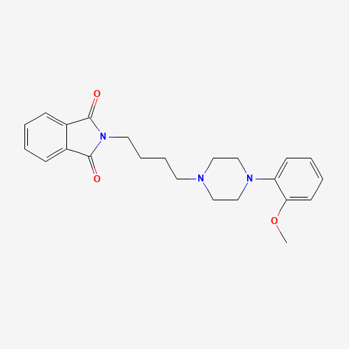 2-[4-[4-(2-methoxyphenyl)piperazin-1-yl]butyl]isoindole-1,3-dione (CAS: 102392-05-2) - Chemical Structure and Molecular Formula 