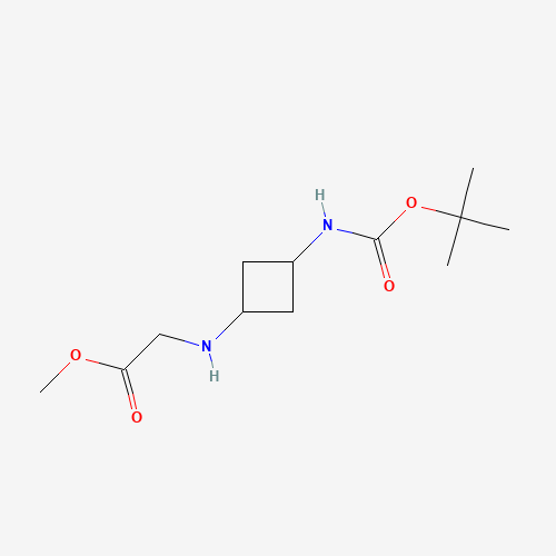 methyl 2-[[3-[(2-methylpropan-2-yl)oxycarbonylamino]cyclobutyl]amino]acetate (CAS: 1463527-18-5) - Related Chemical Product
