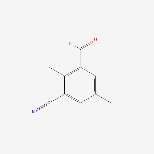 3-formyl-2,5-dimethylbenzonitrile (CAS: 663941-26-2) - Chemical Structure and Molecular Formula 