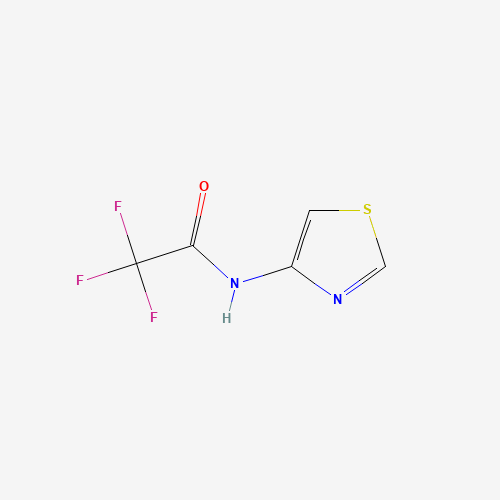 2,2,2-trifluoro-N-(1,3-thiazol-4-yl)acetamide (CAS: 59134-92-8) - Chemical Structure and Molecular Formula 