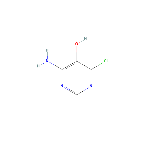 4-amino-6-chloropyrimidin-5-ol (CAS: 38953-42-3) - Chemical Structure and Molecular Formula 