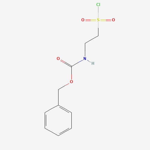 benzyl N-(2-chlorosulfonylethyl)carbamate (CAS: 52530-50-4) - Chemical Structure and Molecular Formula 