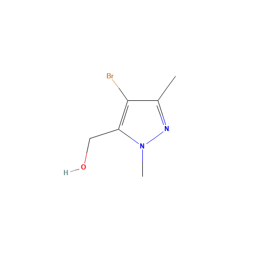 (4-bromo-2,5-dimethylpyrazol-3-yl)methanol (CAS: 1374868-77-5) - Chemical Structure and Molecular Formula 