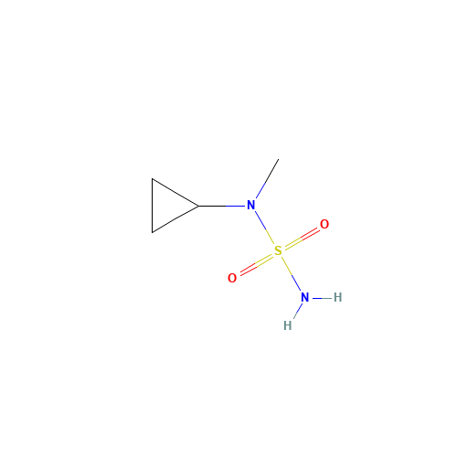 [methyl(sulfamoyl)amino]cyclopropane (CAS: 372136-81-7) - Chemical Structure and Molecular Formula 