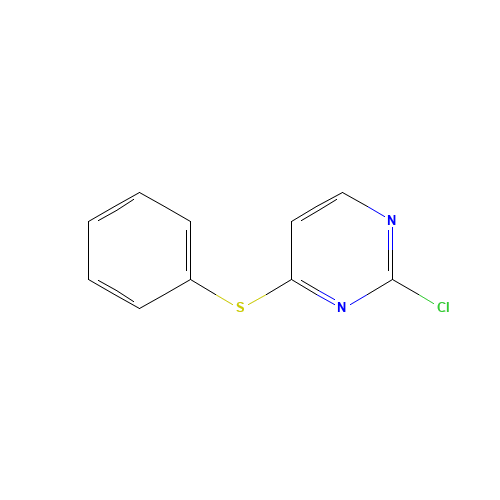 2-chloro-4-phenylsulfanylpyrimidine (CAS: 191729-21-2) - Chemical Structure and Molecular Formula 