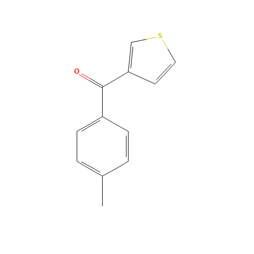 (4-methylphenyl)-thiophen-3-ylmethanone (CAS: 118993-65-0) - Chemical Structure and Molecular Formula 