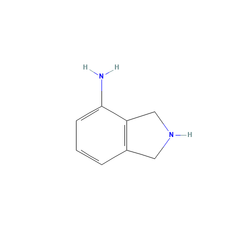 2,3-dihydro-1H-isoindol-4-amine (CAS: 92203-86-6) - Chemical Structure and Molecular Formula 