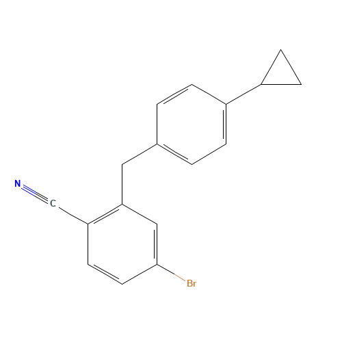 4-bromo-2-[(4-cyclopropylphenyl)methyl]benzonitrile (CAS: 956006-91-0) - Related Chemical Product
