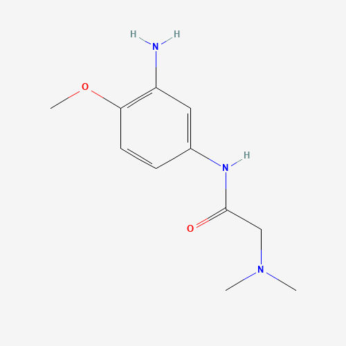 N-(3-amino-4-methoxyphenyl)-2-(dimethylamino)acetamide (CAS: 1082940-06-4) - Chemical Structure and Molecular Formula 