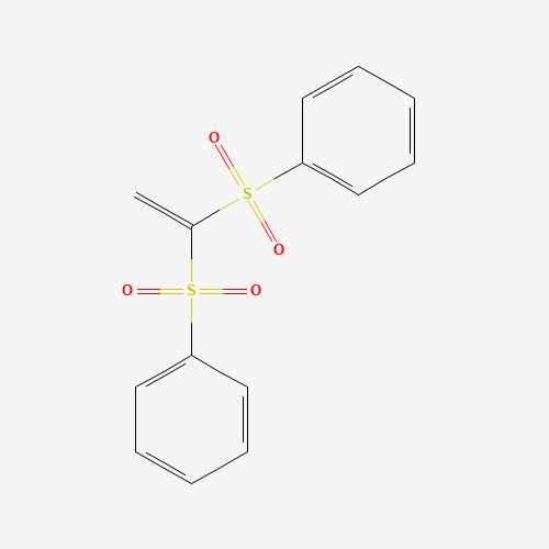 1-(benzenesulfonyl)ethenylsulfonylbenzene (CAS: 39082-53-6) - Chemical Structure and Molecular Formula 
