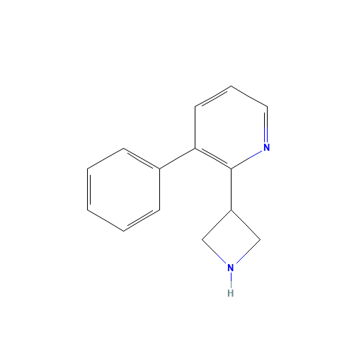 2-(azetidin-3-yl)-3-phenylpyridine (CAS: 1349875-40-6) - Chemical Structure and Molecular Formula 