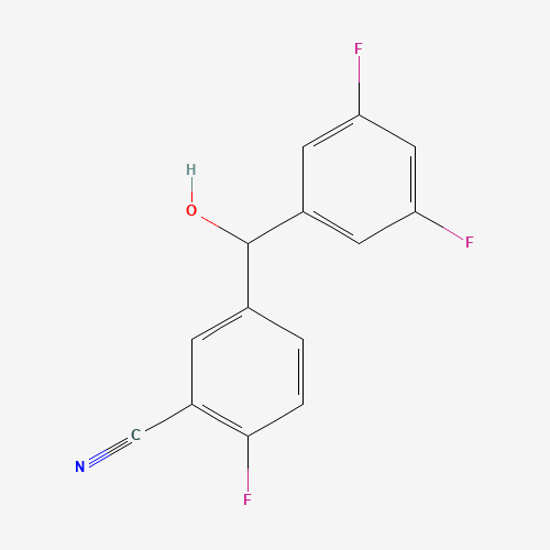 5-[(3,5-difluorophenyl)-hydroxymethyl]-2-fluorobenzonitrile (CAS: 1108745-07-8) - Related Chemical Product